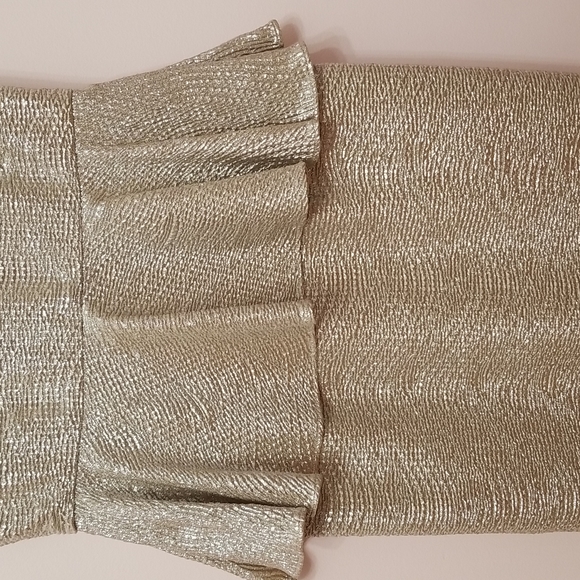 Gold metallic dress, size S - Picture 6 of 16